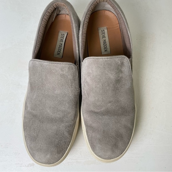 STEVE MADDEN Gills Suede Leather Slip On Sneaker Shoe 9.5 - Picture 6 of 16